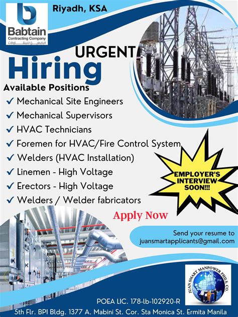 Juan Smart Manpower Phils.Co. job openings and vacancies.
